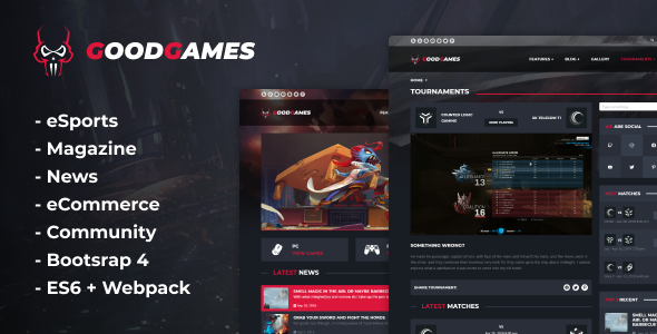 Good Games Esports & Magazine Gaming Template